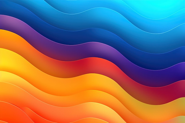 A colorful background with a wavy pattern.