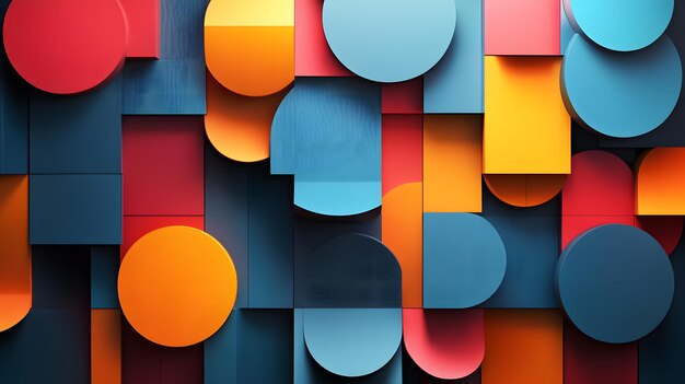 a colorful colorful abstract background of a colorful abstract geometric shapes and shapes
