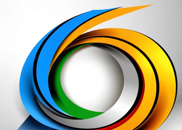a colorful picture of a colorful logo with a rainbow colored circle in the middle una imagen colori