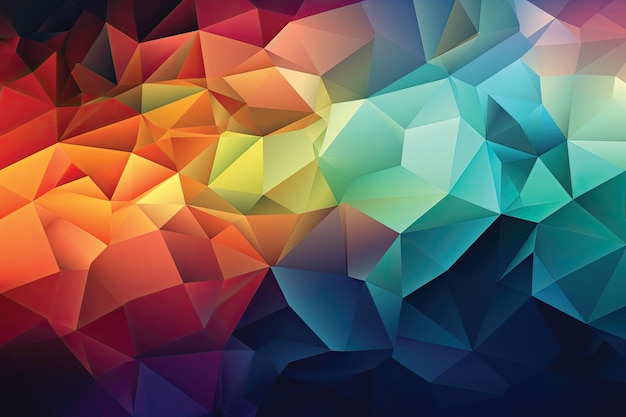 A colorful triangle background with a triangle pattern.