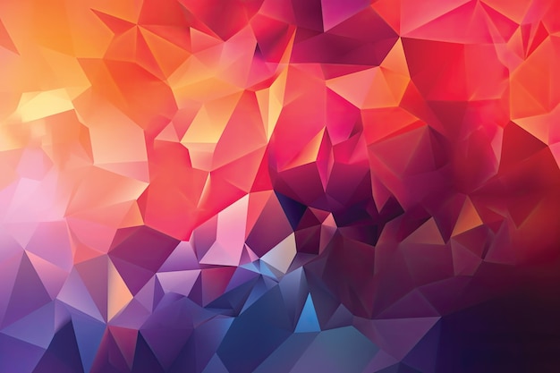 A colorful triangle background with a triangle pattern.