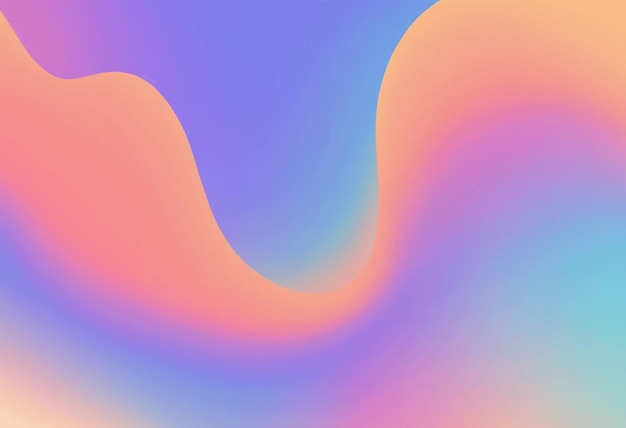 A colorful wavy line with a blue background