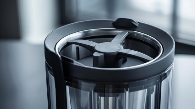 A detailed image of the unique shape and design of a highspeed blender pitcher specifically created