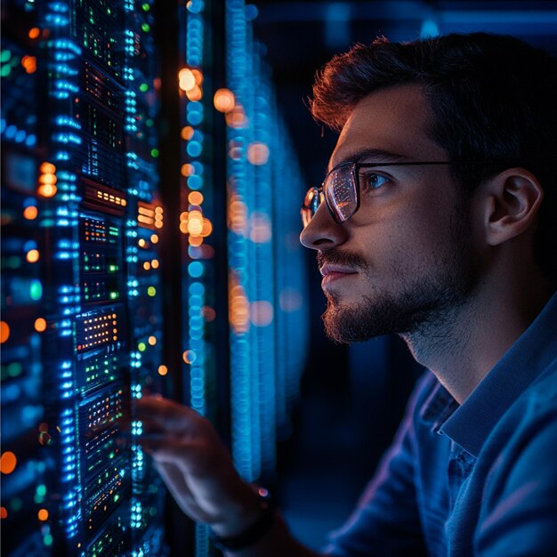 A developer optimizing server performance and scaling for high traffic