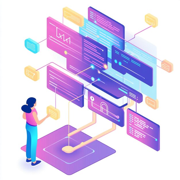 A developer using GraphQL to fetch only the required data fields from a complex API response