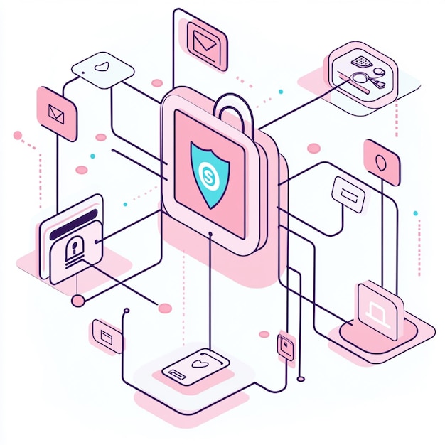 A diagram showing how SSL certificates encrypt data transmitted between a users browser and a websi