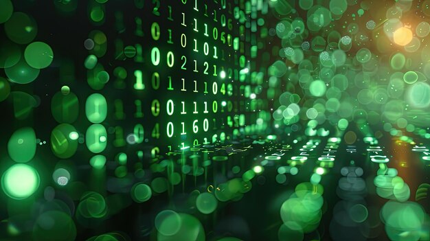 a green wall with a green background with the numbers on it