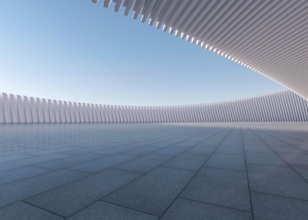a large white building with a large white structure in the middle