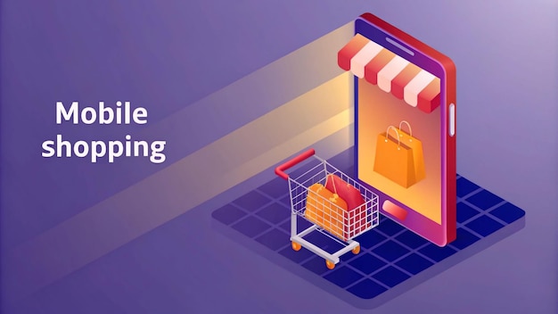 a picture of a shopping cart with a shopping cart and a shopping cart