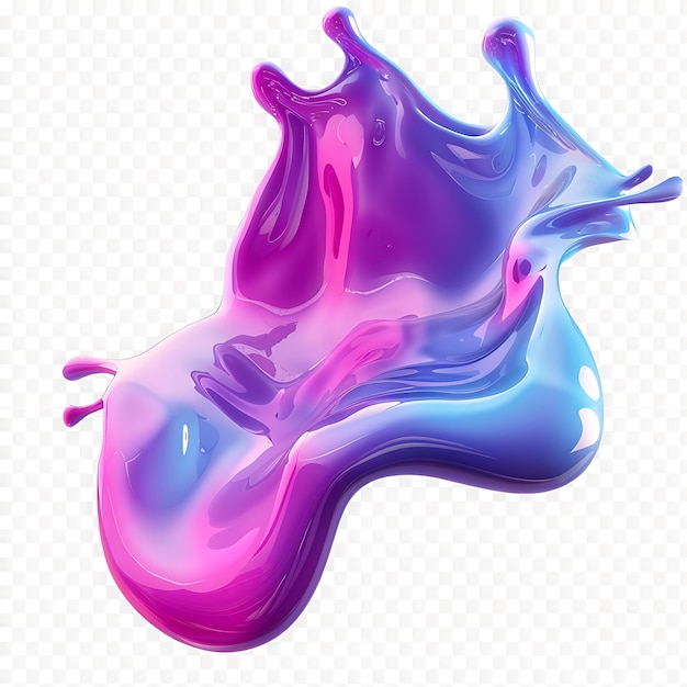 a purple and blue colored liquid with a purple and blue splash