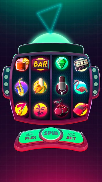 A screen with the word play on it