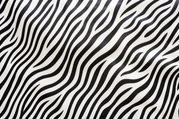 a single Zebra print fabric isolated on white background