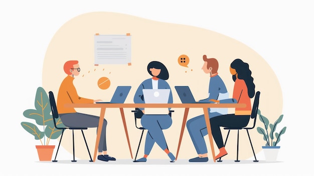 A team benefiting from remote work consulting services