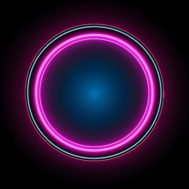 a vibrant neon frame glowing in mesmerizing pink and blue hues ideal for black friday or cyber monday promotions