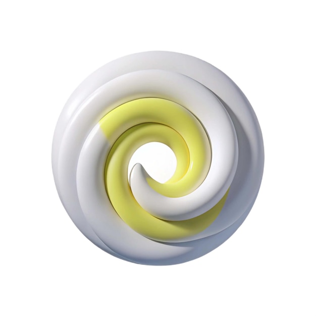 a yellow and white circle with a white background that has a yellow stripe