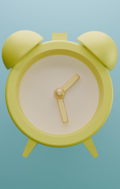 a yellow clock with a yellow face
