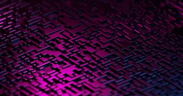 Abstract 3d design background with gpu cpu technology pattern of lines circuit board texture3d render of concept data visualization collection processing and analysis information