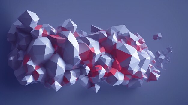 Abstract 3d render modern background design with geometric background