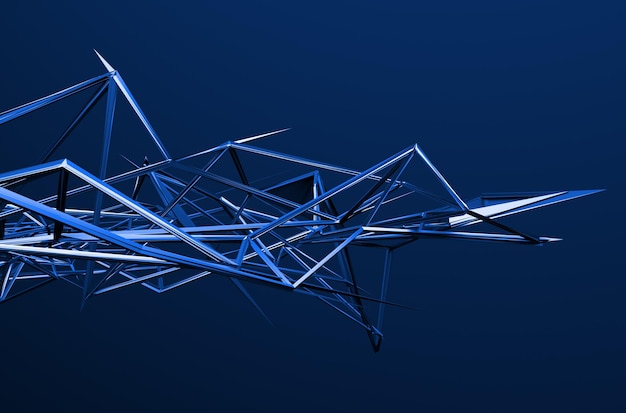 Abstract 3D Rendering of Chaotic Surface