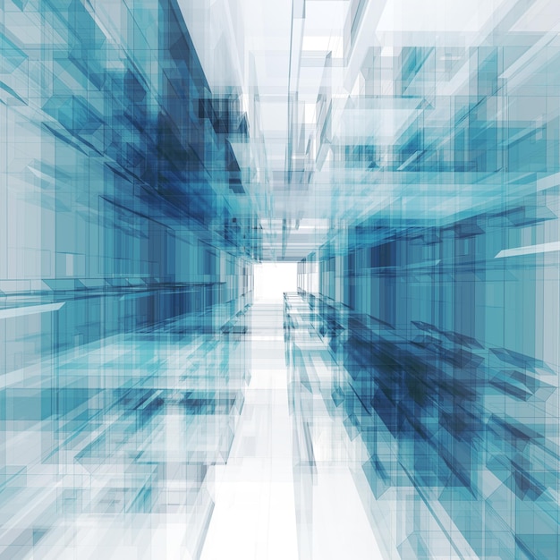 Abstract architecture background 3d rendering
