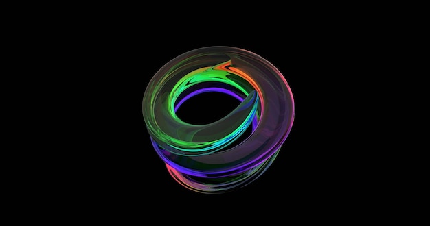 abstract background 3D glass or 3D glow wallpaper 3D rendering