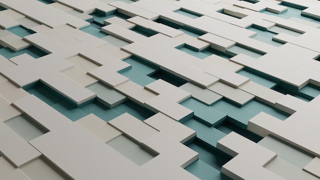 Abstract background in 3d brick block style