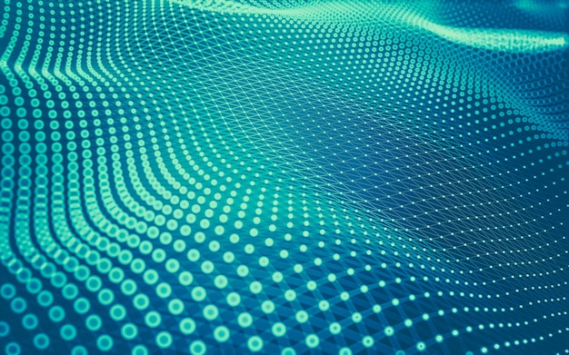 abstract background. molecules technology with polygonal shapes, big data visualization.