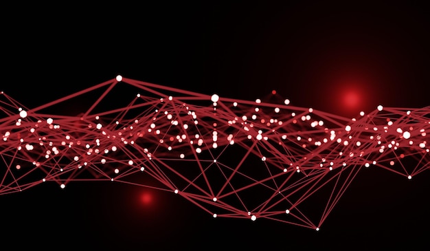 Abstract background technology lines modern 3D illustration