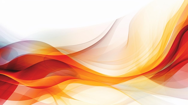 abstract background with a red and yellow wave generative ai
