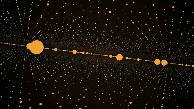 abstract background with animation moving of dots magic flickering dots or glowing flying points