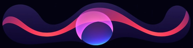 Abstract background with colorful gradient waves