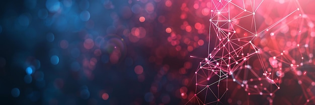 Abstract Background with Connecting Dots and Lines