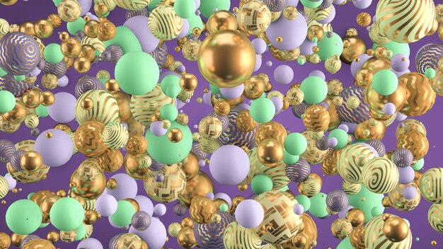 Abstract background with elements 3d illustration