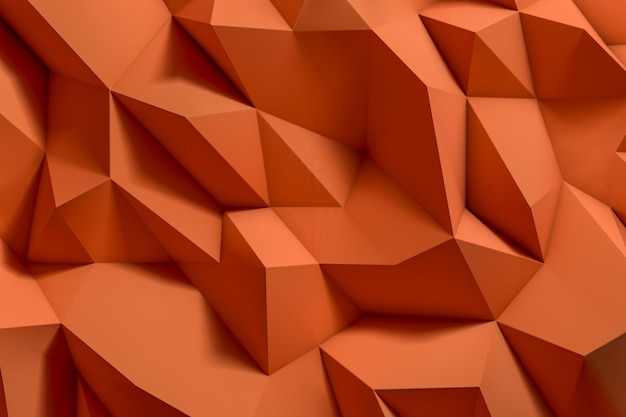 abstract background with orange polygonal shapes 3d 3d illustration 3d 3d illustration