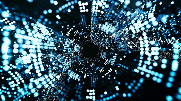 abstract big data illustration 3d illustration big data concept data science machine learning