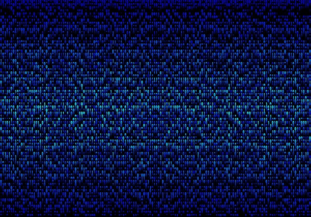 Abstract binary code on blue digital screen