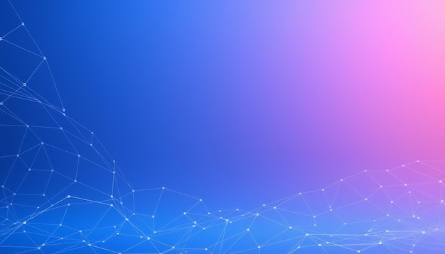 Abstract blue and purple gradient background with subtle white lines forming a geometric pattern