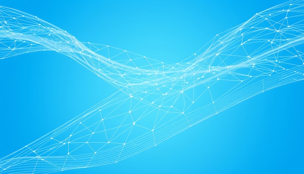 Abstract blue background with white web design