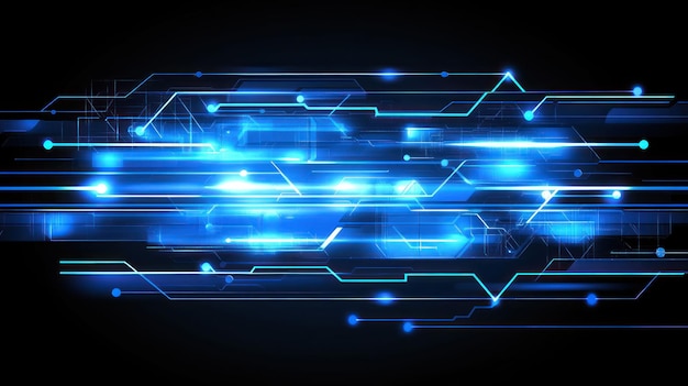 abstract blue digital technology background