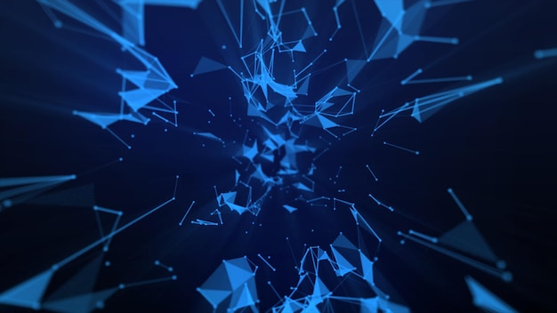 Abstract Blue Network
