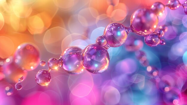 Abstract Bubbles in Vibrant Hues
