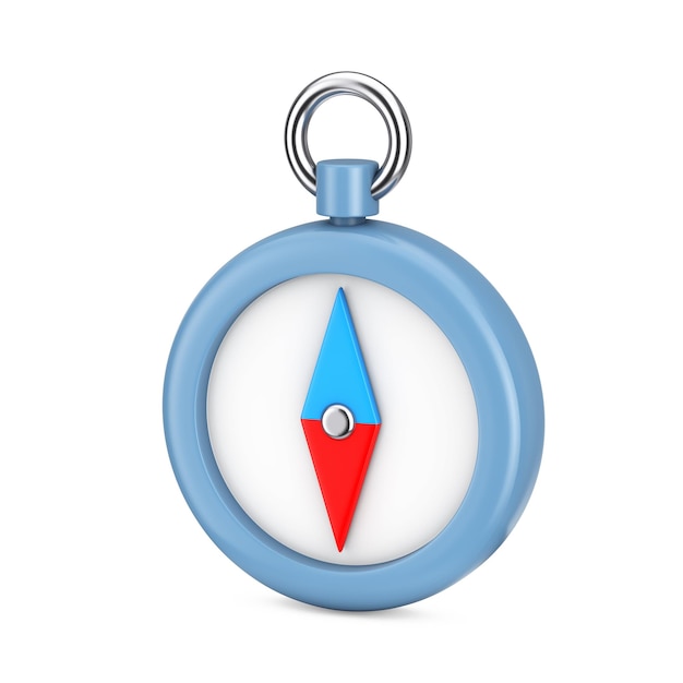 Abstract Cartoon Compass Web Icon Sign 3d Rendering
