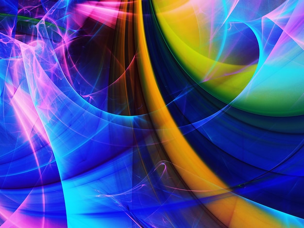 abstract chaotic fractal background 3d rendering illustration