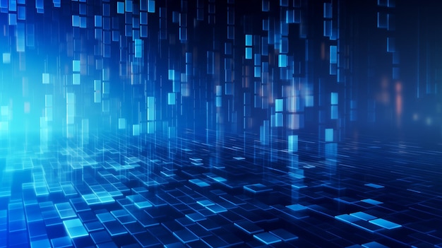 Abstract darkblue technologic background