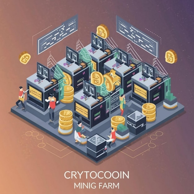 Abstract DeFi concept Decentralized finance future of finance
