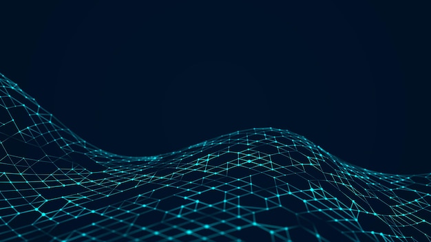 Abstract digital background Big data code matrix 3d