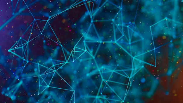 Abstract digital background big data visualization