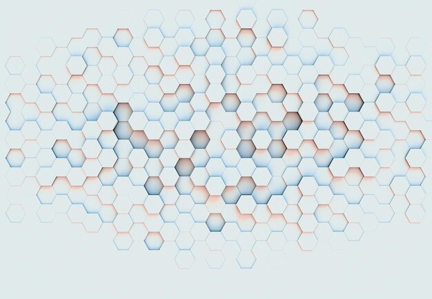 Abstract Geometric Hexagon Pattern