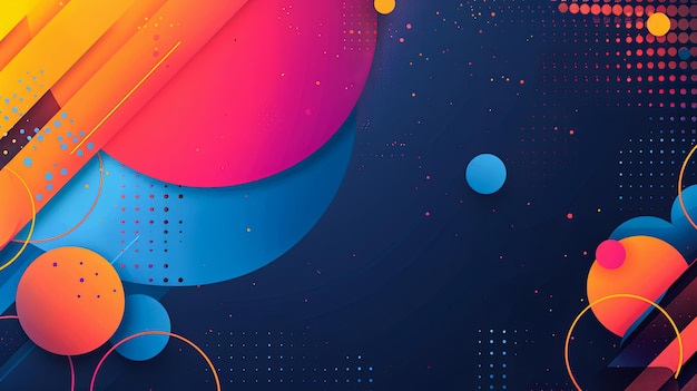 abstract geometric modern colorful background with circles and gradient design perfect for websites