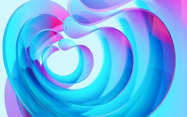 Abstract glass background 3d rendering